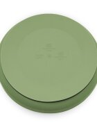 Petite&Mars Farfurie din silicon PetiteMars Sweet Pea Verde TakeMatch cu ventuza fara BPA 6 luni+ 400 ml