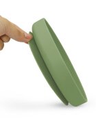 Petite&Mars Farfurie din silicon PetiteMars Sweet Pea Verde TakeMatch cu ventuza fara BPA 6 luni+ 400 ml