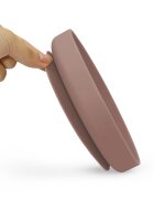 Petite&Mars Farfurie din silicon PetiteMars Velvet Latte Maro pudrat TakeMatch cu ventuza fara BPA 6 luni+ 400 ml