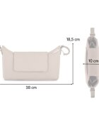 Petite&Mars Geanta impermeabila pentru mamici Petite Mars Emma bej cu inchidere magnetica 30 x 18.5 x 10 cm