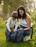 Petite&Mars Geanta pentru mamici PetiteMars Zoe gri