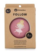 Petite&Mars Genunchiere cu pernute PetiteMars cu elastic 13x10 cm 6 luni+ roz