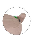 Petite&Mars Inaltator auto pentru copii PetiteMars Zuno Bej inchis i-Size 125-150 cm 22-36 kg forma ergonomica husa detasabila