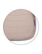 Petite&Mars Inaltator auto pentru copii PetiteMars Zuno Bej inchis i-Size 125-150 cm 22-36 kg forma ergonomica husa detasabila