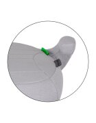 Petite&Mars Inaltator auto pentru copii PetiteMars Zuno Gri i-Size 125-150 cm 22-36 kg forma ergonomica husa detasabila