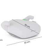 Petite&Mars Inaltator auto pentru copii PetiteMars Zuno Gri i-Size 125-150 cm 22-36 kg forma ergonomica husa detasabila
