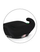 Petite&Mars Inaltator auto pentru copii PetiteMars Zuno Negru i-Size 125-150 cm 22-36 kg forma ergonomica husa detasabila