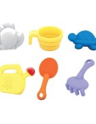 Petite&Mars Masa de joaca PetiteMars Teo pentru apa si nisip cu 6 jucarii diferite incluse AlbastruVerde