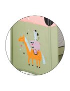 Petite&Mars Patut pliabil pentru copii PetiteMars Koot Boho 120x60 cm cu roti functie de tarc pliere compacta include geanta de transport intrare laterala cu fermoar greutate admisa 15 kg 0-30 luni