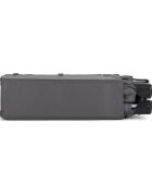 Petite&Mars Patut pliabil pentru copii PetiteMars Koot Gri Charcoal cu roti functie de tarc pliere compacta include geanta de transport intrare laterala cu fermoar greutate admisa 15 kg 0-30 luni 120x60 cm