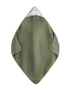 Petite&Mars Prosop cu gluga PetiteMars Loulou hipoalergenic 100x100 cm Lame BejVerde