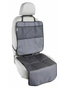 Petite&Mars Protectie impermeabila pentru bancheta auto si spatar cu organizator 3 in 1 Savior gri