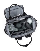 Petite&Mars Rucsac pentru mamici PetiteMars Jack cu 11 compartimente buzunare termice si saltea de infasat 30x42x15 cm Albastru