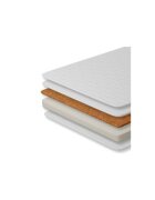 Petite&Mars Saltea copii Coco Dream cu husa detasabila 120x60x8 cm Alb