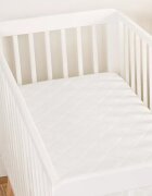 Petite&Mars Saltea copii Coco Dream cu husa detasabila 120x60x8 cm Alb
