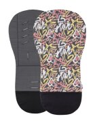 Petite&Mars Salteluta pentru carucior PetiteMars Foamy GriMulticolor reversibila cu doua fete din spuma universala 86x42 cm