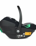 Petite&Mars Scaun auto pentru copii PetiteMars Core Pro NegruGri 0-13 kg 40-87 cm cu salteluta maner reglabil tetiera ajustabila in 5 pozitii ECE R129