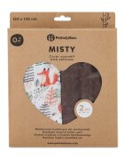 Petite&Mars Set 2 scutece PetiteMars Forest Fox Misty din muselina de bambus hipoalergenice 120x120 cm