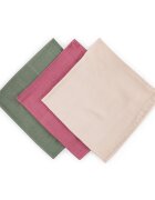 Petite&Mars Set 3 scutece PetiteMars Botanic Tones Moussy din muselina de bambus hipoalergenice 68x68 cm