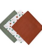 Petite&Mars Set 3 scutece PetiteMars Celestial Planets Moussy din muselina de bambus hipoalergenice 68x68 cm