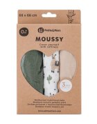 Petite&Mars Set 3 scutece PetiteMars Lama Vibes Moussy din muselina de bambus hipoalergenice 68x68 cm