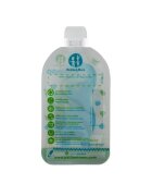 Petite&Mars Set 6 pungi reutilizabile pentru hranire cu elefantei Papoo Albastru