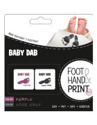 Petite&Mars Set amprente mulaj cu cerneala Baby Dab Violet si Gri