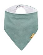 Petite&Mars Set bavete bandana PetiteMars Luke BejVerde 2 bucati bumbac natural reglabila cu capse 3 luni+