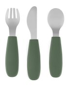 Petite&Mars Set complet tacamuri PetiteMars TakeMatch din silicon si otel inoxidabil fara BPA 12 luni+ Verde