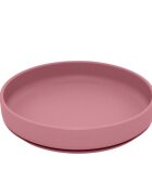 Petite&Mars Set de hranire PetiteMars cu farfurie bol si tacamuri din silicon fara BFA roz