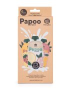 Petite&Mars Set de pungi PetiteMars Papoo pentru mancare reutilizabile fara BPA 150 ml Multicolor