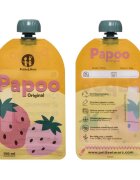 Petite&Mars Set de pungi PetiteMars Papoo pentru mancare reutilizabile fara BPA 150 ml Multicolor