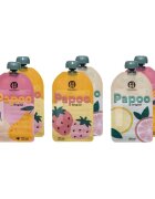 Petite&Mars Set de pungi PetiteMars Papoo pentru mancare reutilizabile fara BPA 150 ml Multicolor