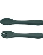 Petite&Mars Set tacamuri din silicon PetiteMars fara BPA TakeMatch 6 luni+ verde inchis