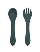 Petite&Mars Set tacamuri din silicon PetiteMars fara BPA TakeMatch 6 luni+ verde inchis