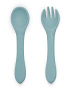 Petite&Mars Set tacamuri din silicon PetiteMars Frosted Sky Albastru TakeMatch forma ergonomica fara BPA 6 luni+
