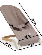 Petite&Mars Sezlong balansoar PetiteMars Calmy cu centura in 3 puncte negru