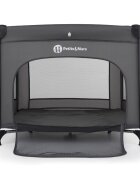 Petite&Mars Tarc pliabil pentru copii PetiteMars Nook Gri 90x90 cm pliere compacta include geanta de transport intrare laterala structura stabila greutate admisa 15 kg 0 luni+