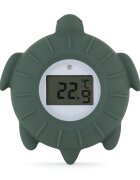 Petite&Mars Temometru digital PetiteMars Broscuta Terry multifunctional ecran usor de citit valoare precisa silicon sigur avertizare temperatura 0 luni+ Verde