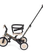 Petite&Mars Tricicleta pentru copii PetiteMars City Beat Turbo editie limitata 5 in 1 multifunctionala vehicul de impins bicicleta cufara pedale maner de ghidaj
