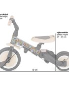 Petite&Mars Tricicleta pentru copii PetiteMars City Beat Turbo editie limitata 5 in 1 multifunctionala vehicul de impins bicicleta cufara pedale maner de ghidaj