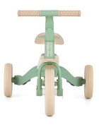 Petite&Mars Tricicleta pentru copii PetiteMars Green Twist Turbo editie limitata 5 in 1 multifunctionala vehicul de impins bicicleta cufara pedale maner de ghidaj