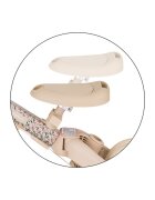 Petite&Mars Tricicleta pentru copii PetiteMars Pink Meadow Turbo editie limitata 5 in 1 multifunctionala vehicul de impins bicicleta cufara pedale maner de ghidaj