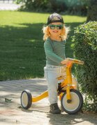 Petite&Mars Tricicleta pentru copii PetiteMars Turbo Albastru 5 in 1 Multifunctionala Vehicul de impins Bicicleta cufara pedale Cu maner de ghidaj Detasabil Roti din cauciuc Pana la 25 kg 1.5-5 ani