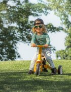 Petite&Mars Tricicleta pentru copii PetiteMars Turbo Albastru 5 in 1 Multifunctionala Vehicul de impins Bicicleta cufara pedale Cu maner de ghidaj Detasabil Roti din cauciuc Pana la 25 kg 1.5-5 ani