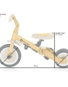 Petite&Mars Tricicleta pentru copii PetiteMars Turbo Albastru 5 in 1 Multifunctionala Vehicul de impins Bicicleta cufara pedale Cu maner de ghidaj Detasabil Roti din cauciuc Pana la 25 kg 1.5-5 ani