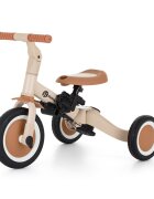 Petite&Mars Tricicleta pentru copii PetiteMars Turbo Bej 5 in 1 Multifunctionala Vehicul de impins Bicicleta cufara pedale Cu maner de ghidaj Detasabil Roti din cauciuc Pana la 25 kg 1.5-5 ani