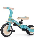 Petite&Mars Tricicleta pentru copii PetiteMars Turbo Dino Park editie limitata 5 in 1 multifunctionala cu maner de ghidaj roti din cauciuc greutate admisa 25 kg 1.5-5 ani