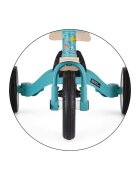 Petite&Mars Tricicleta pentru copii PetiteMars Turbo Dino Park editie limitata 5 in 1 multifunctionala cu maner de ghidaj roti din cauciuc greutate admisa 25 kg 1.5-5 ani