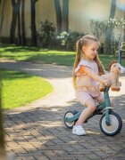 Petite&Mars Tricicleta pentru copii PetiteMars Turbo Dino Park editie limitata 5 in 1 multifunctionala cu maner de ghidaj roti din cauciuc greutate admisa 25 kg 1.5-5 ani